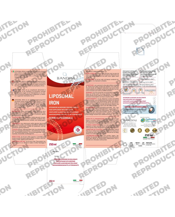 Liposomal Iron Supplement with Vitamin C - 250ml