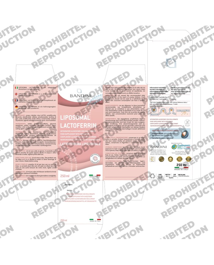Liposomal Lactoferrin 250ml High strength