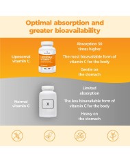 Vitamin C 800mg Liposomal Supplement - 60 Capsules