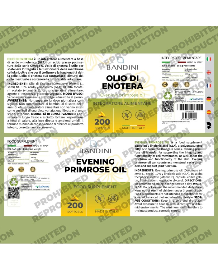 Evening Primrose Oil Softgels - Menstrual Pain & Menopause