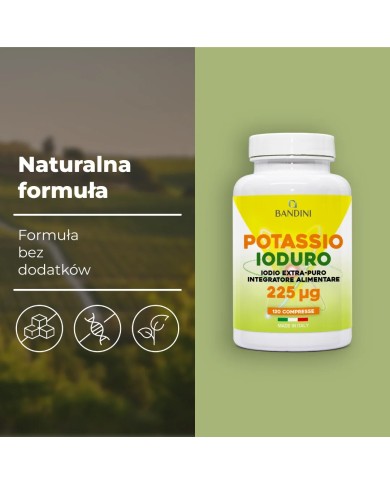 Iodio KI Puro 120 compresse di ioduro di potassio ad alto dosaggio