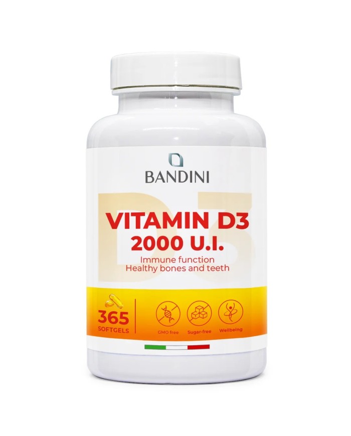 Vitamina D3 365 softgels in Olio d'Oliva - Rinforza i tuoi muscoli