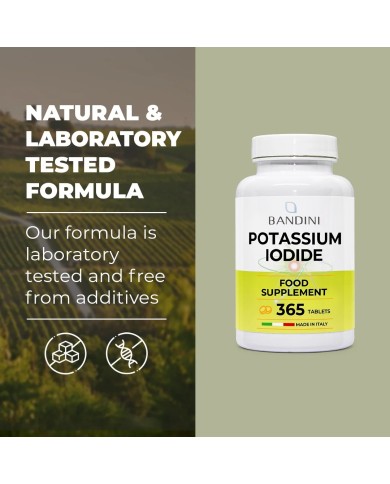 Iodine Ki Pure 365 Powerful Tablets - Thyroid Remedy