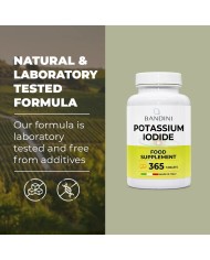 Iodine Ki Pure 365 Powerful Tablets - Thyroid Remedy