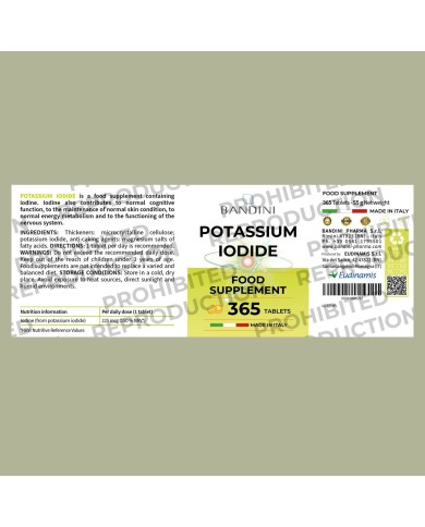 Iodine Ki Pure 365 Powerful Tablets - Thyroid Remedy
