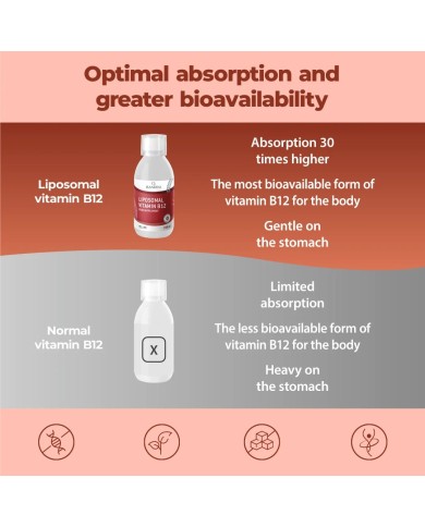 Liposomal Vitamin B12 Methylcobalamin 1000 mcg - 250 ml