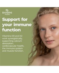 Vitamina D3 K2 365 compresse (1 anno) per ossa e denti sani