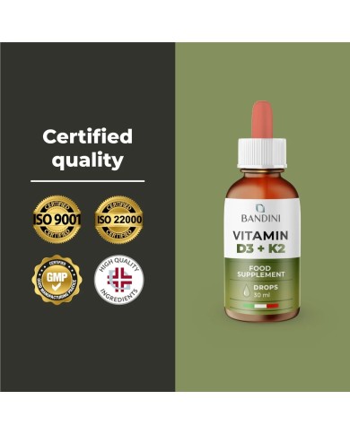 Vitamina D3 K2 liquida 30 ml migliora la coagulazione del sangue