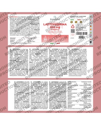 Lactoferrin 30 capsules - Antioxidant for the immune system