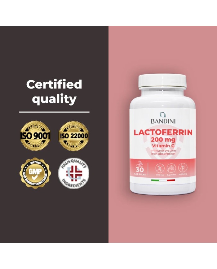 Lactoferrin 30 capsules - Antioxidant for the immune system