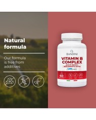 8 essential B Vitamins Complex in capsules for 2 months supply