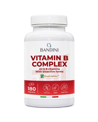 B Complex Vitamins - 180 tablets - 100% vegan supplement
