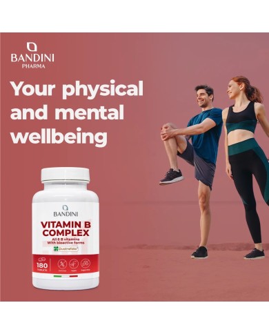 B Complex Vitamins - 180 tablets - 100% vegan supplement