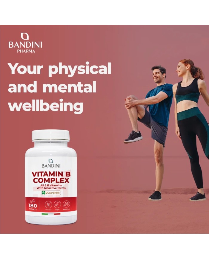 B Complex Vitamins - 180 tablets - 100% vegan supplement