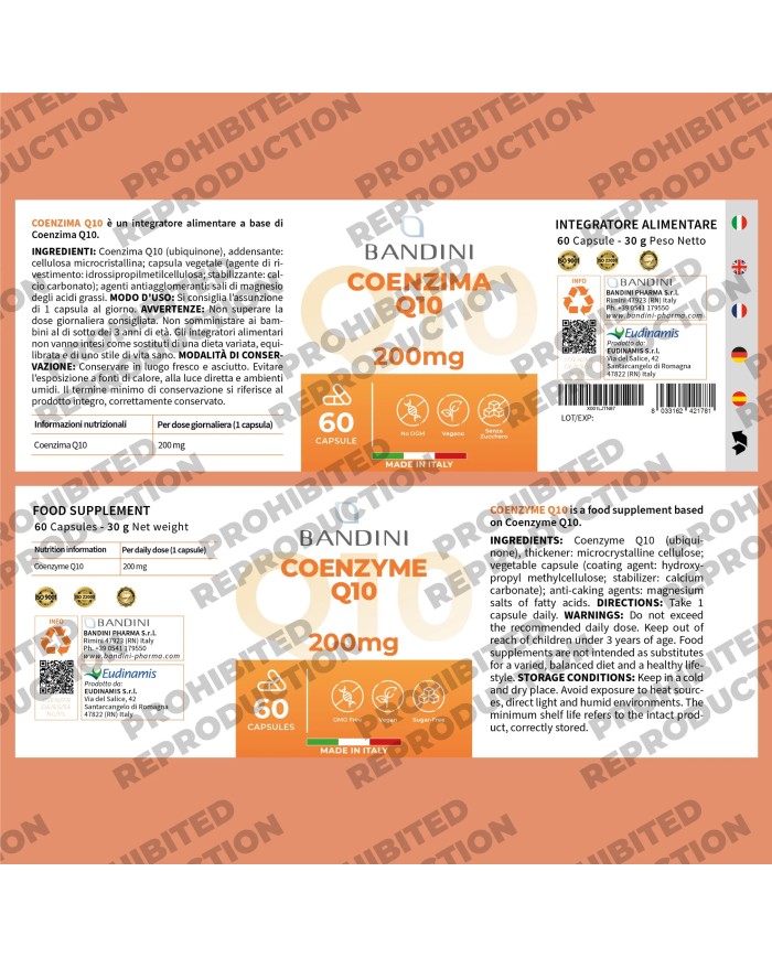 Coenzyme Q10 60 Capsules - CoQ10 Anti-Ageing & Antioxydant