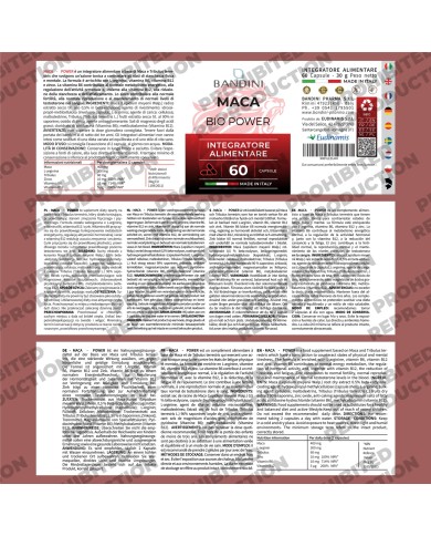 Maca Power da 60 capsule - Tonico che riduce la stanchezza