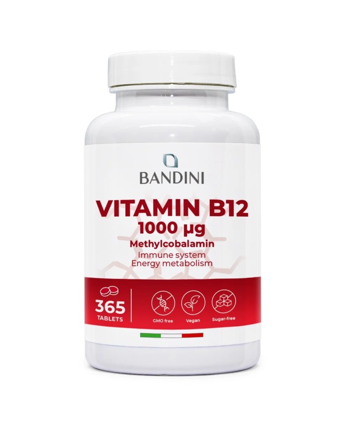 Vitamin B12 100% Vegan - Reduces physical and mental fatigue