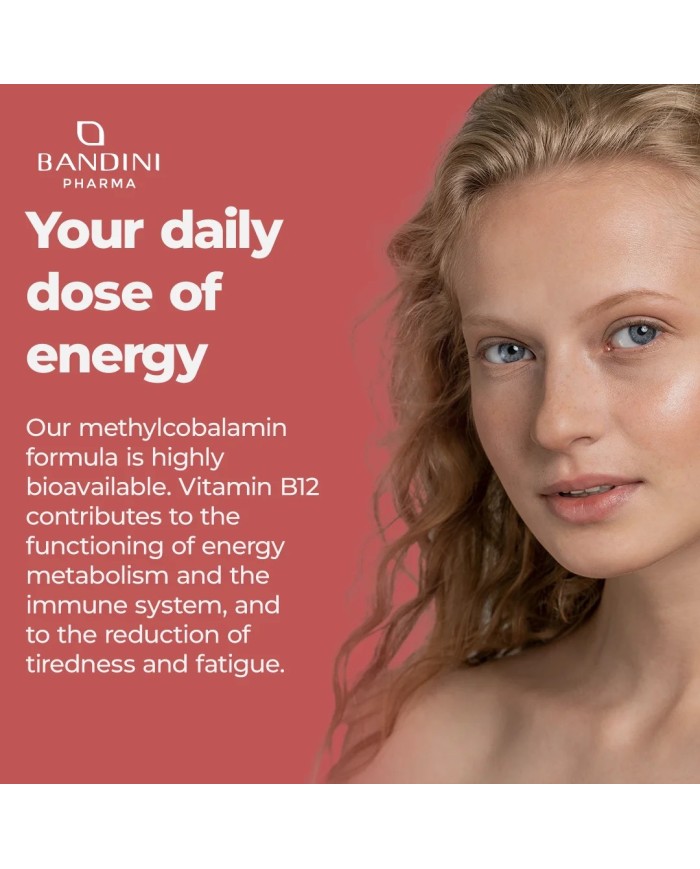 Vitamin B12 100% Vegan - Reduces physical and mental fatigue