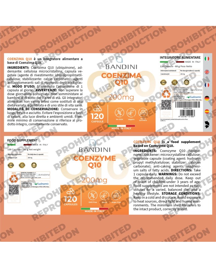 Coenzyme Q10 - 120 Capsules - Antioxidant for Skin & Anti-Ageing
