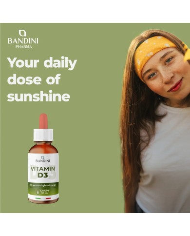 Vitamin D3 drops 30 ml - Vitamin D supplement for healthy bones