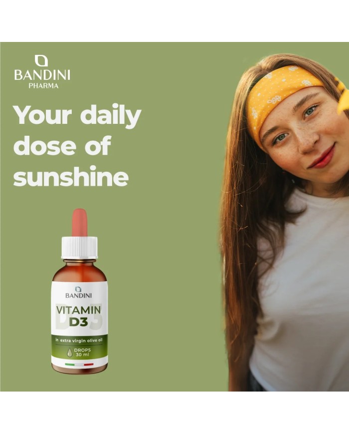 Vitamin D3 drops 30 ml - Vitamin D supplement for healthy bones