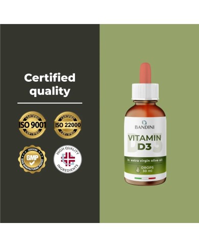 Vitamin D3 drops 30 ml - Vitamin D supplement for healthy bones