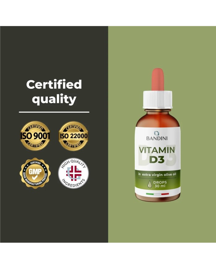 Vitamin D3 drops 30 ml - Vitamin D supplement for healthy bones