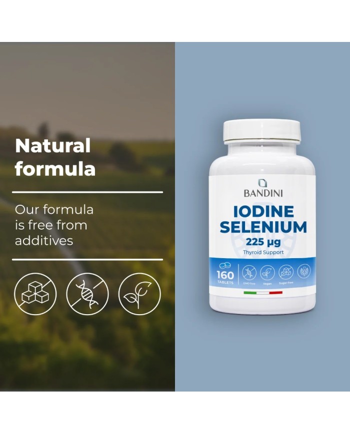 Iodine + Selenium 160 high-dose tablets for the thyroid