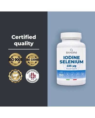 Iodine + Selenium 160 high-dose tablets for the thyroid
