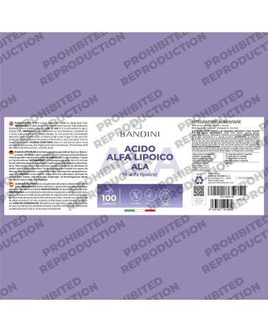 Alpha lipoic acid | 100 capsules | Antioxidant anti inflammatory