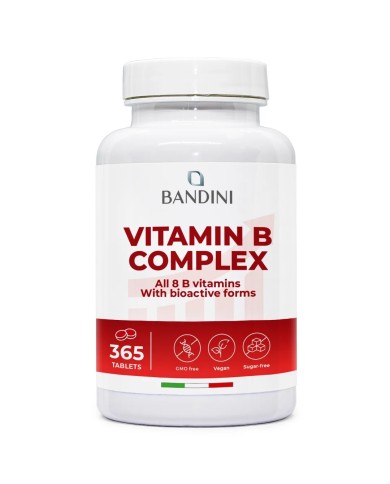 B Complex Vitamins - 365 tablets - 100% vegan & No GMOs