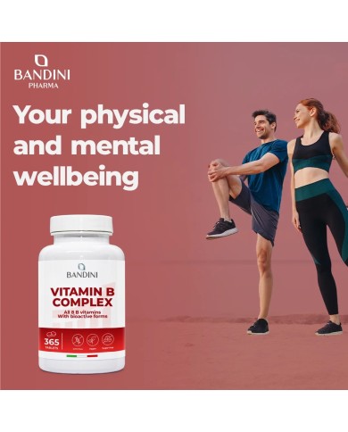 B Complex Vitamins - 365 tablets - 100% vegan & No GMOs