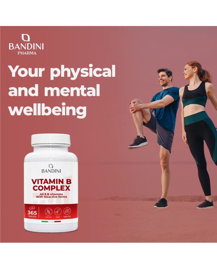 B Complex Vitamins - 365 tablets - 100% vegan & No GMOs