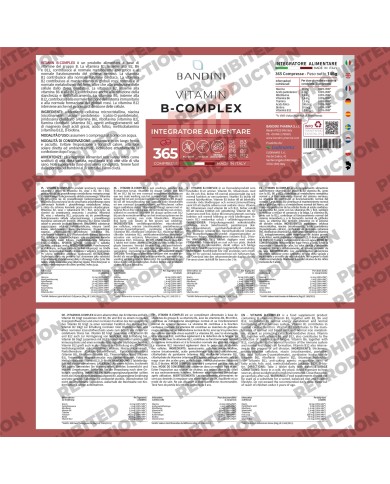 B Complex Vitamins - 365 tablets - 100% vegan & No GMOs