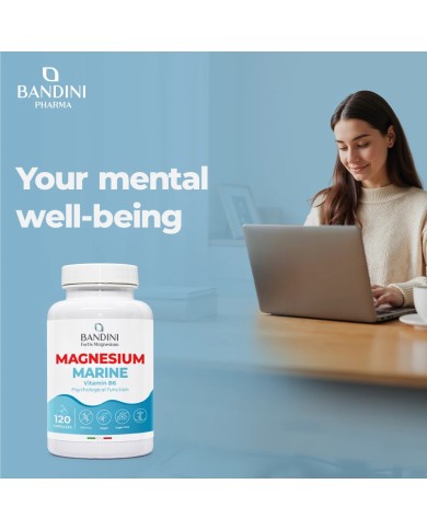 Marine Magnesium with Vitamin B6 - Reduces fatigue & stress