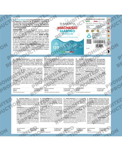 Marine Magnesium with Vitamin B6 - Reduces fatigue & stress