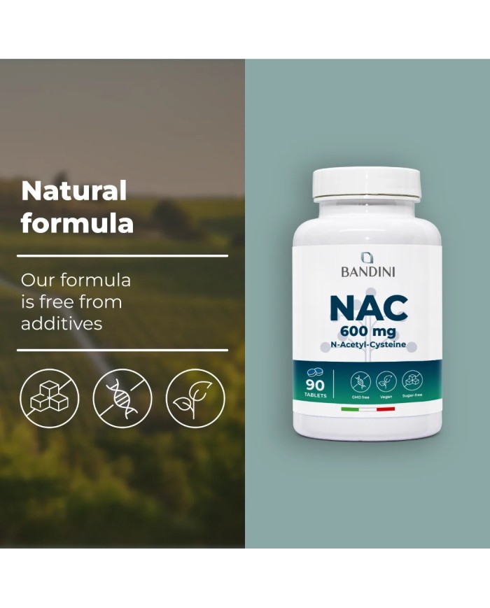 NAC N-acetyl-cysteine 90 tablets - Immune system booster