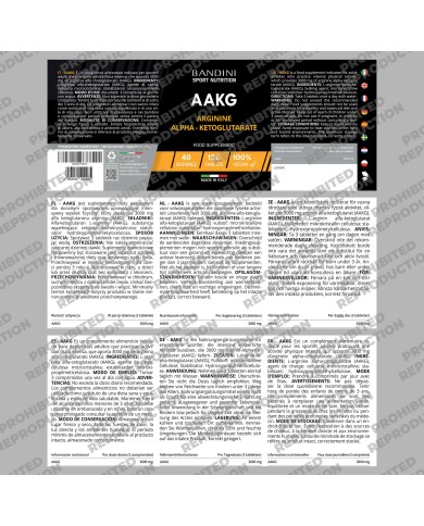 AAKG Arginine -120 Tablets - Powerful pre-workout for athletes