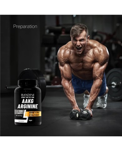 AAKG Arginine -120 Tablets - Powerful pre-workout for athletes