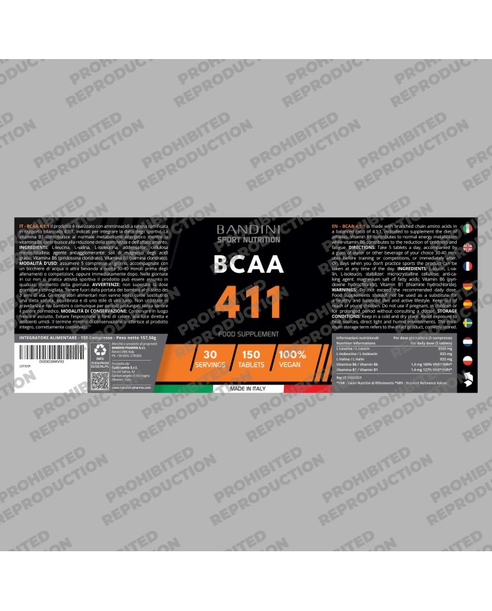 BCAA 4:1:1 150 Tablets - Muscle Recovery & Pre Workout