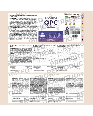 OPC 200 capsules European grape - Antioxidant, anti-inflammatory