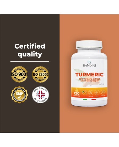 Turmeric 120 capsules - Anti-inflammatory, menstrual & joint pain