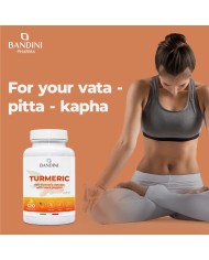 Turmeric 120 capsules - Anti-inflammatory, menstrual & joint pain
