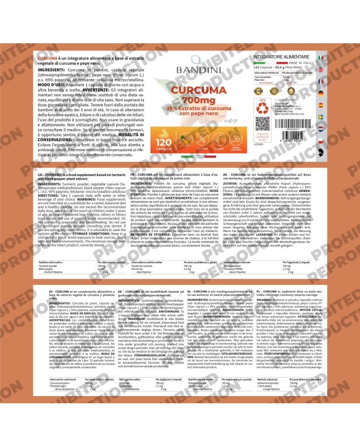 Turmeric 120 capsules - Anti-inflammatory, menstrual & joint pain