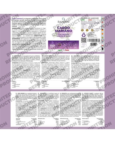 Milk Thistle 150 capsules - Healthy liver - Diuretic and digestive