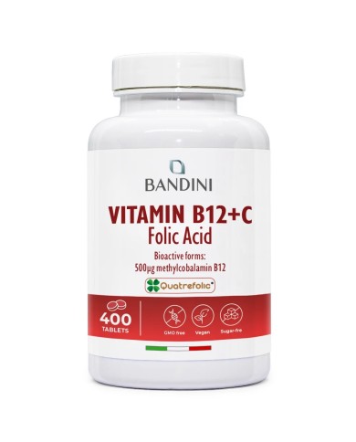 Vitamin B12 with Folic Acid and Vitamin C | 400 tablets