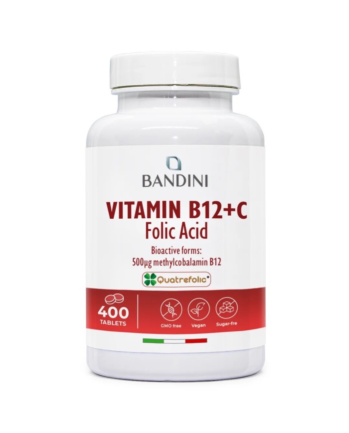 Vitamin B12 with Folic Acid and Vitamin C | 400 tablets