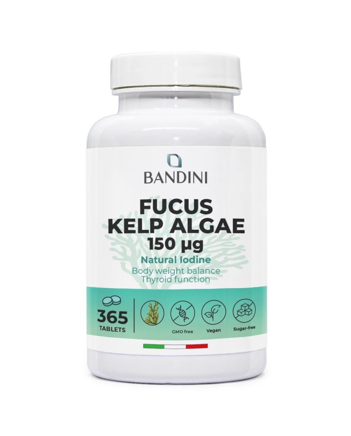 Fucus Kelp Algae 150mcg tablets - Natural source of iodine