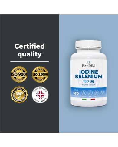 Iodine with Selenium 150 mcg tablets for the Thyroid