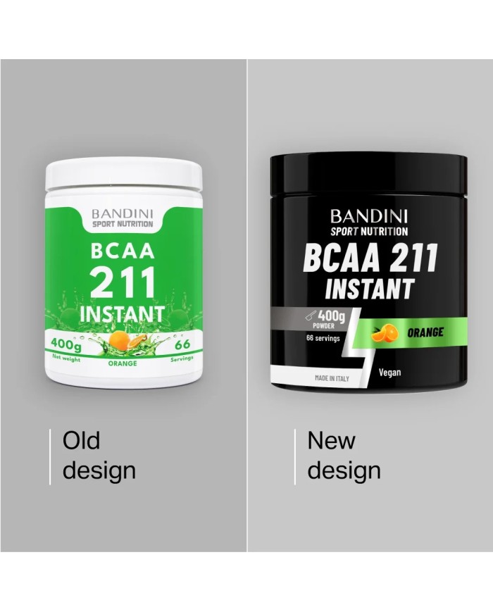 BCAA 2:1:1 pure powder in 400 g orange flavour - Sport nutrition